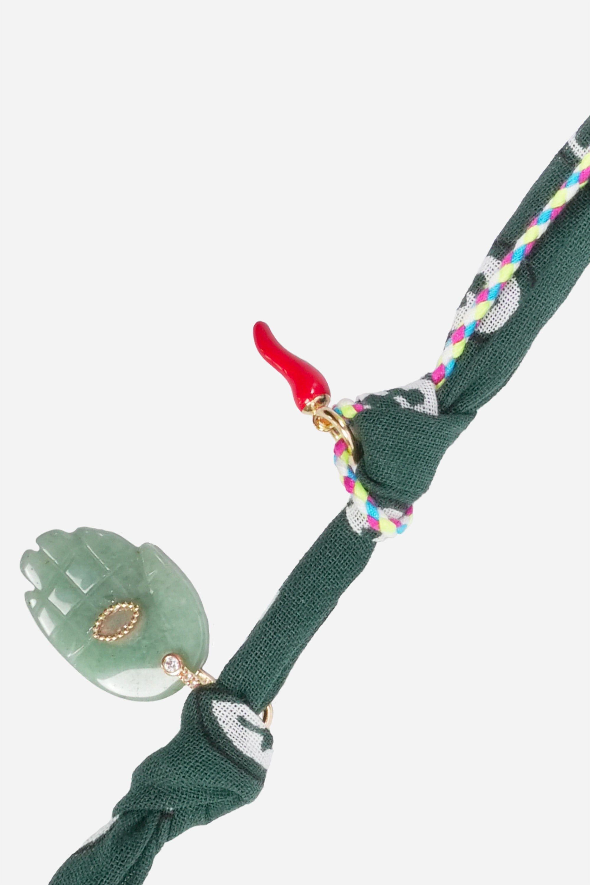 Chaine Longue Laia Vert 120 cm