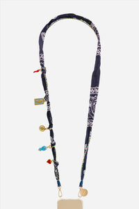 Chaine Longue Laia Bleu 120 cm