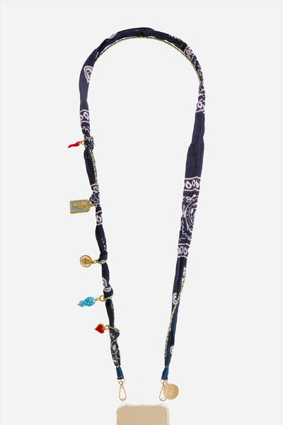 Chaine Longue Laia Bleu 120 cm