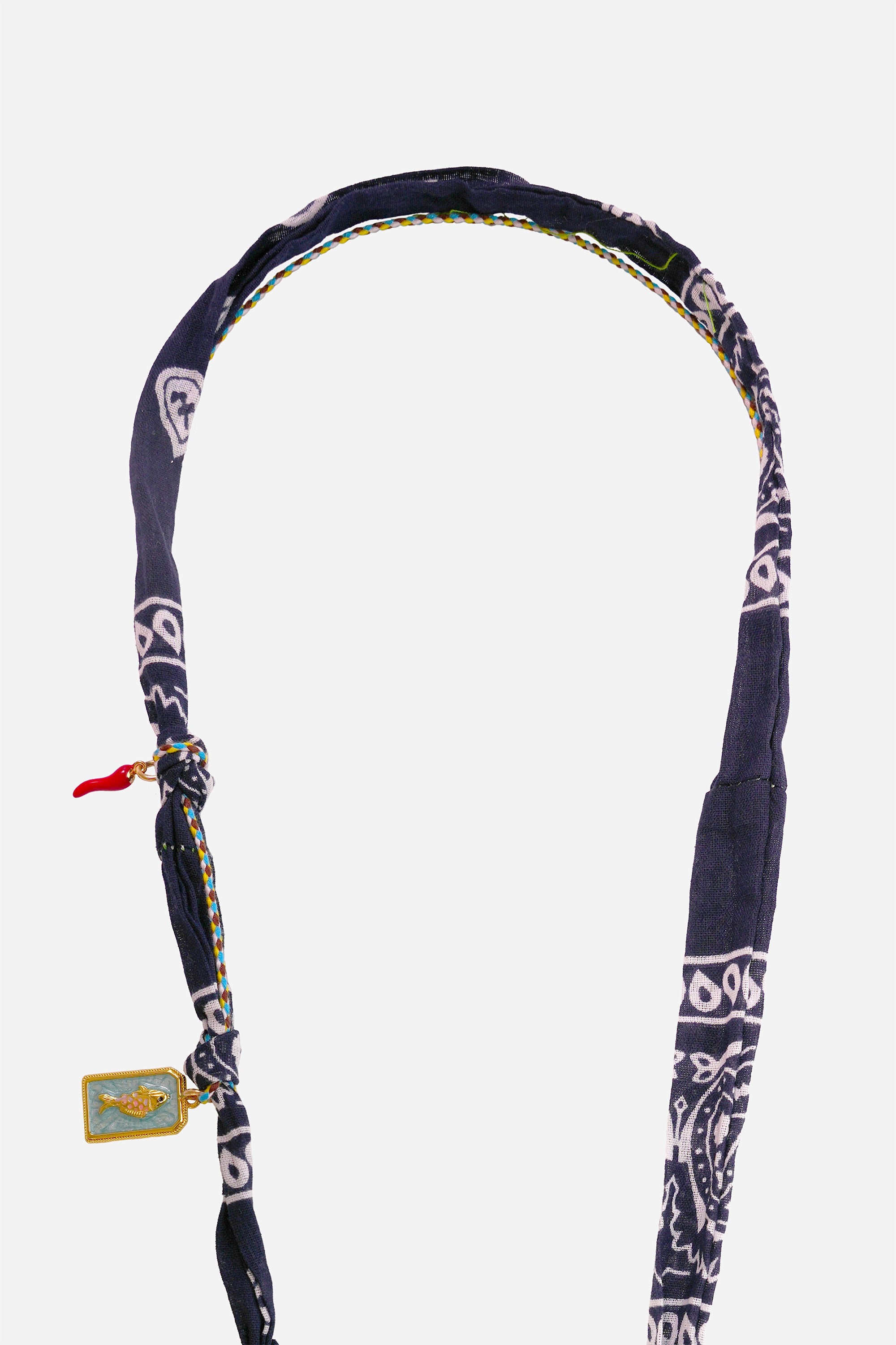 Chaine Longue Laia Bleu 120 cm