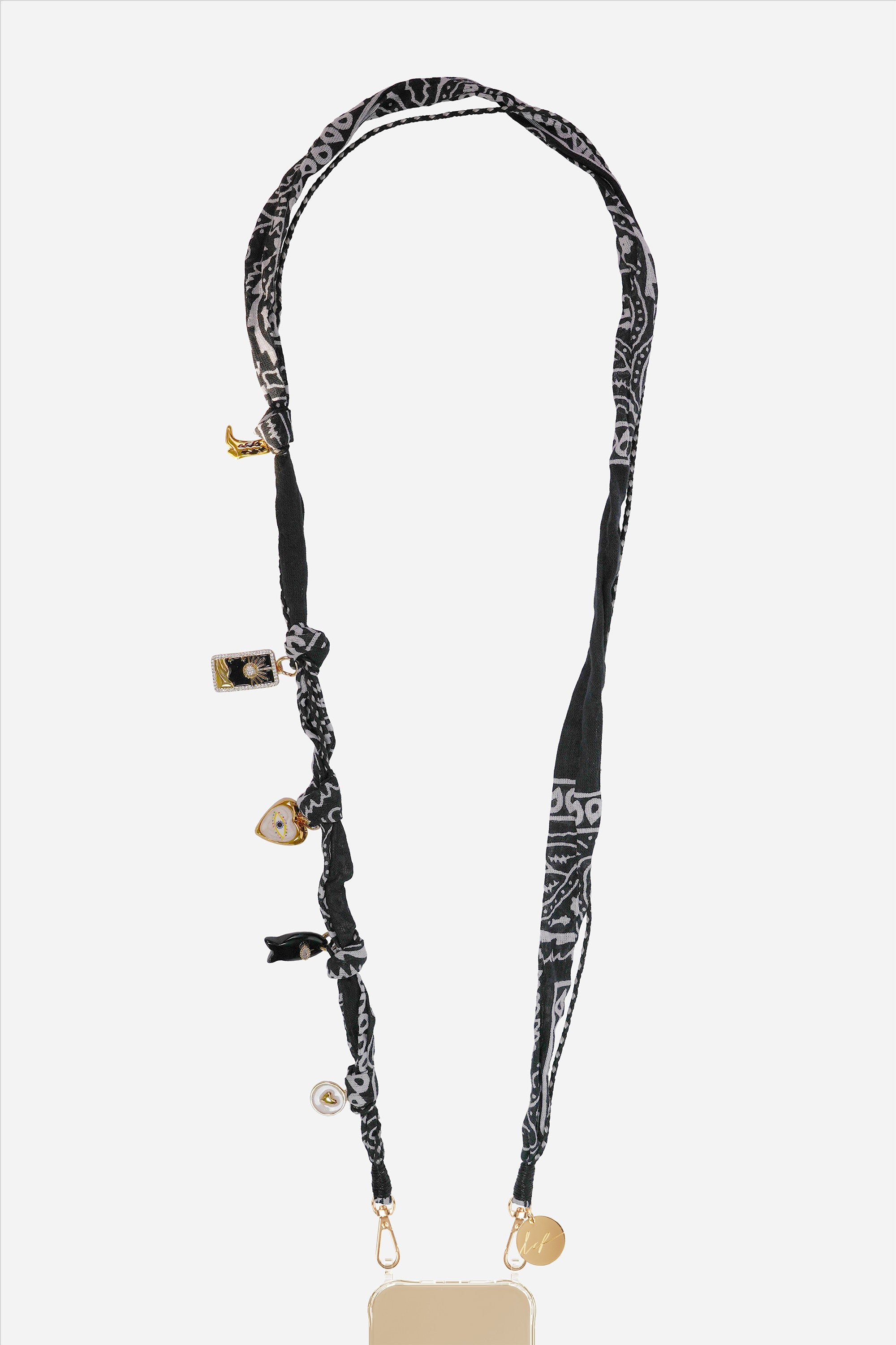 Chaine Longue Laia Noir 120 cm