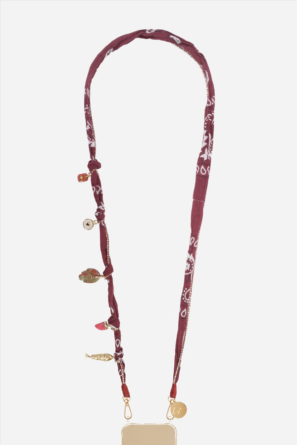 Chaine Longue Laia Brun 120 cm