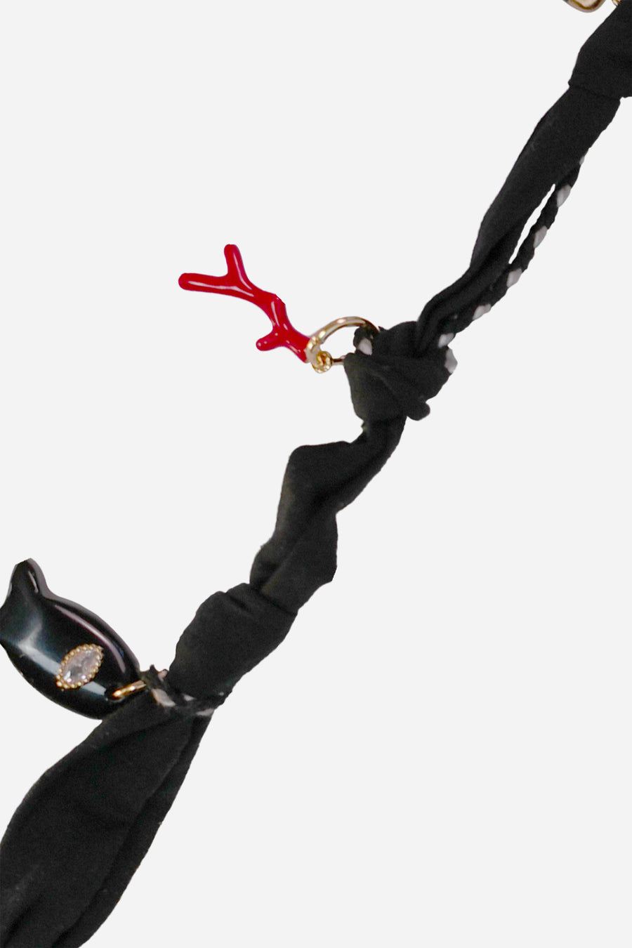 Chaine Longue Laria Noir 120 cm - 2