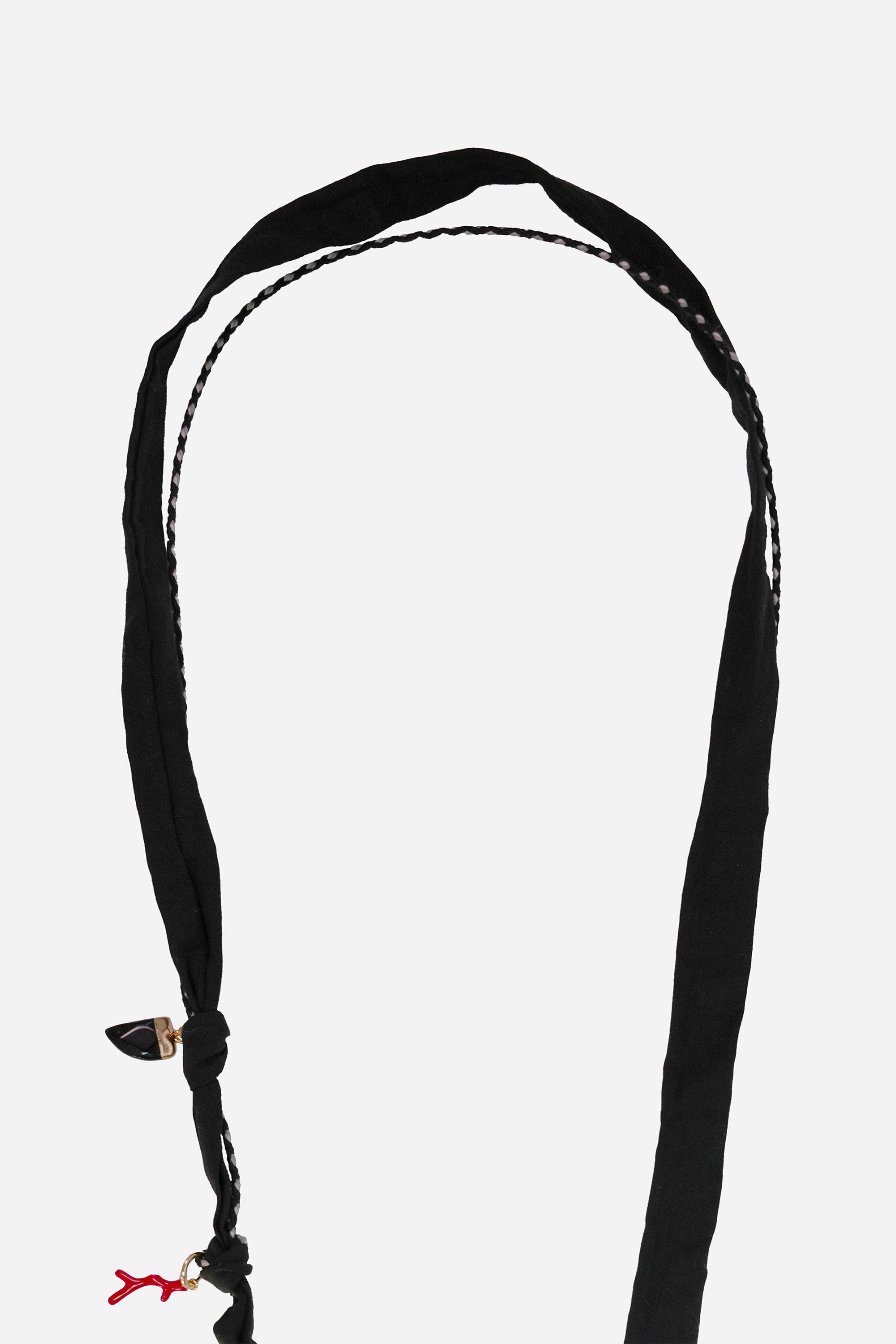 Chaine Longue Laria Noir 120 cm