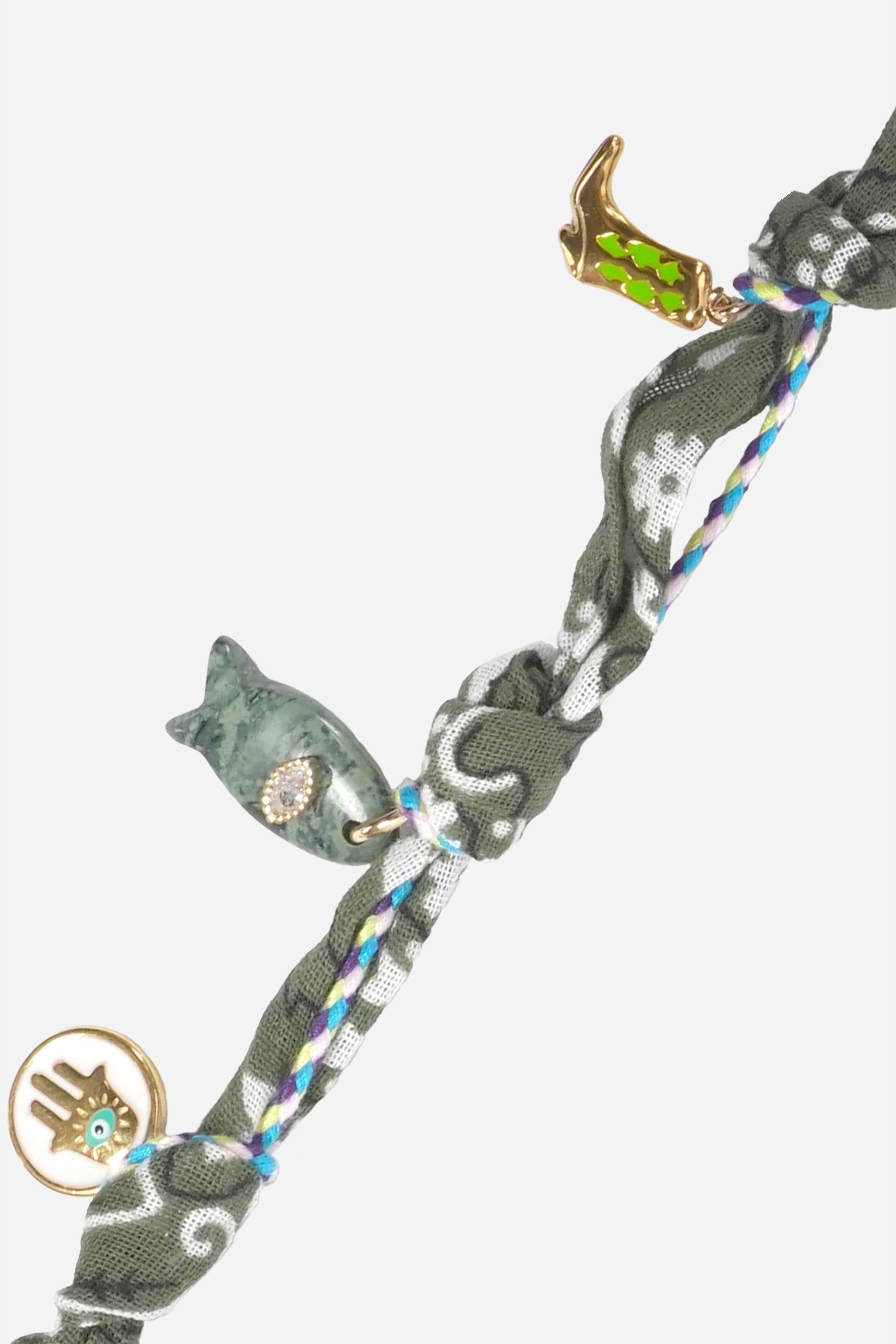 Chaine Longue Laia Kaki 120 cm