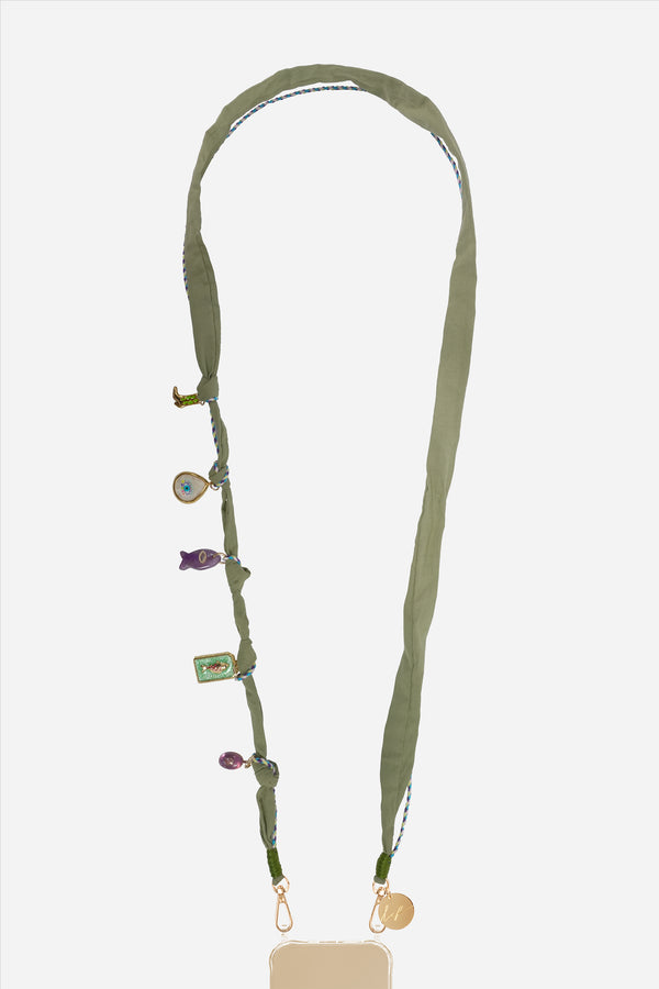 Chaine Longue Laria Kaki 120 cm