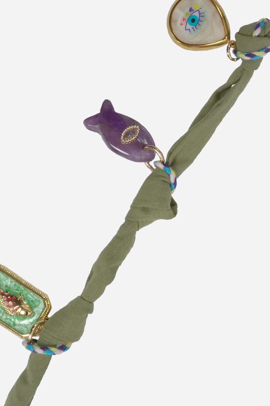 Chaine Longue Laria Kaki 120 cm - 2
