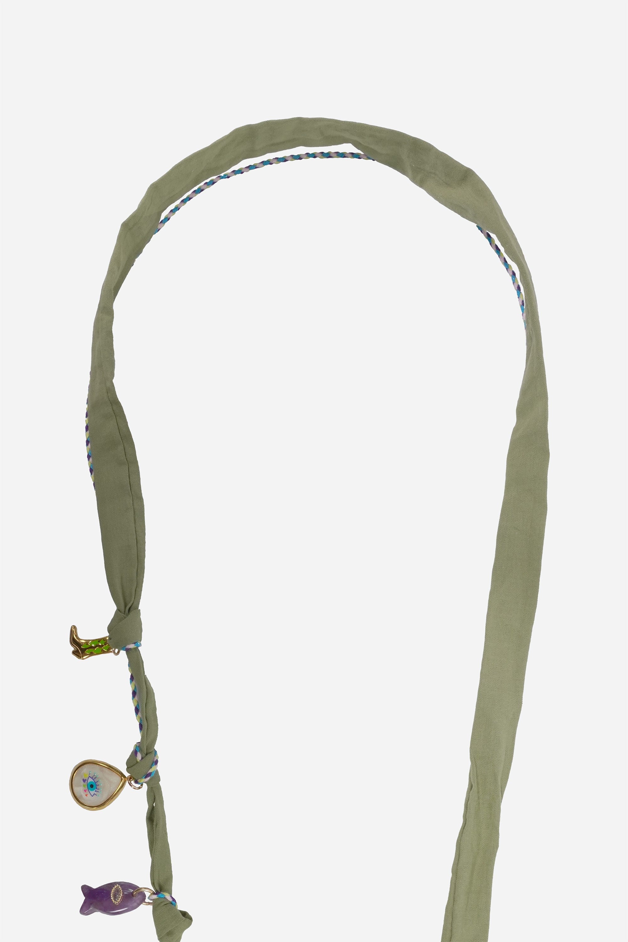 Chaine Longue Laria Kaki 120 cm