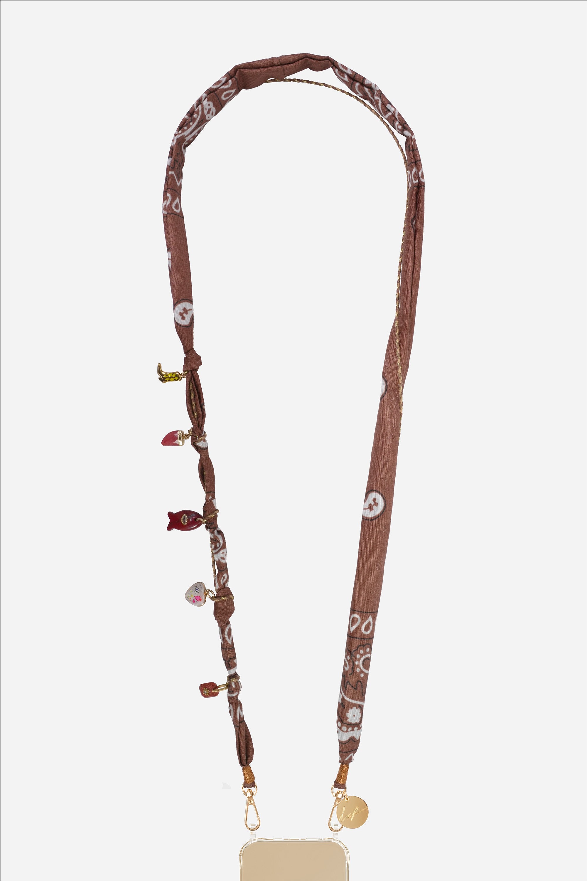 Chaine Longue Laia Marron 120 cm