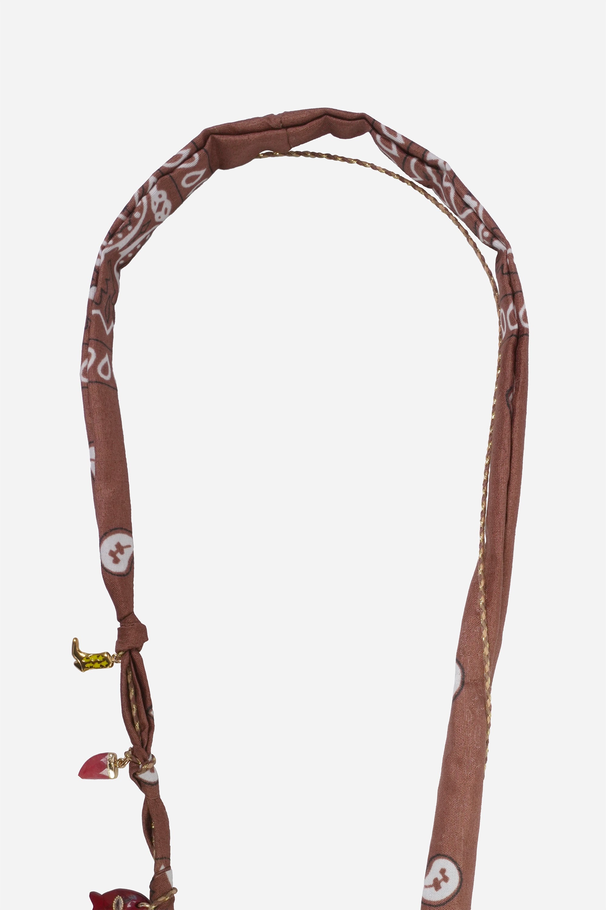 Chaine Longue Laia Marron 120 cm