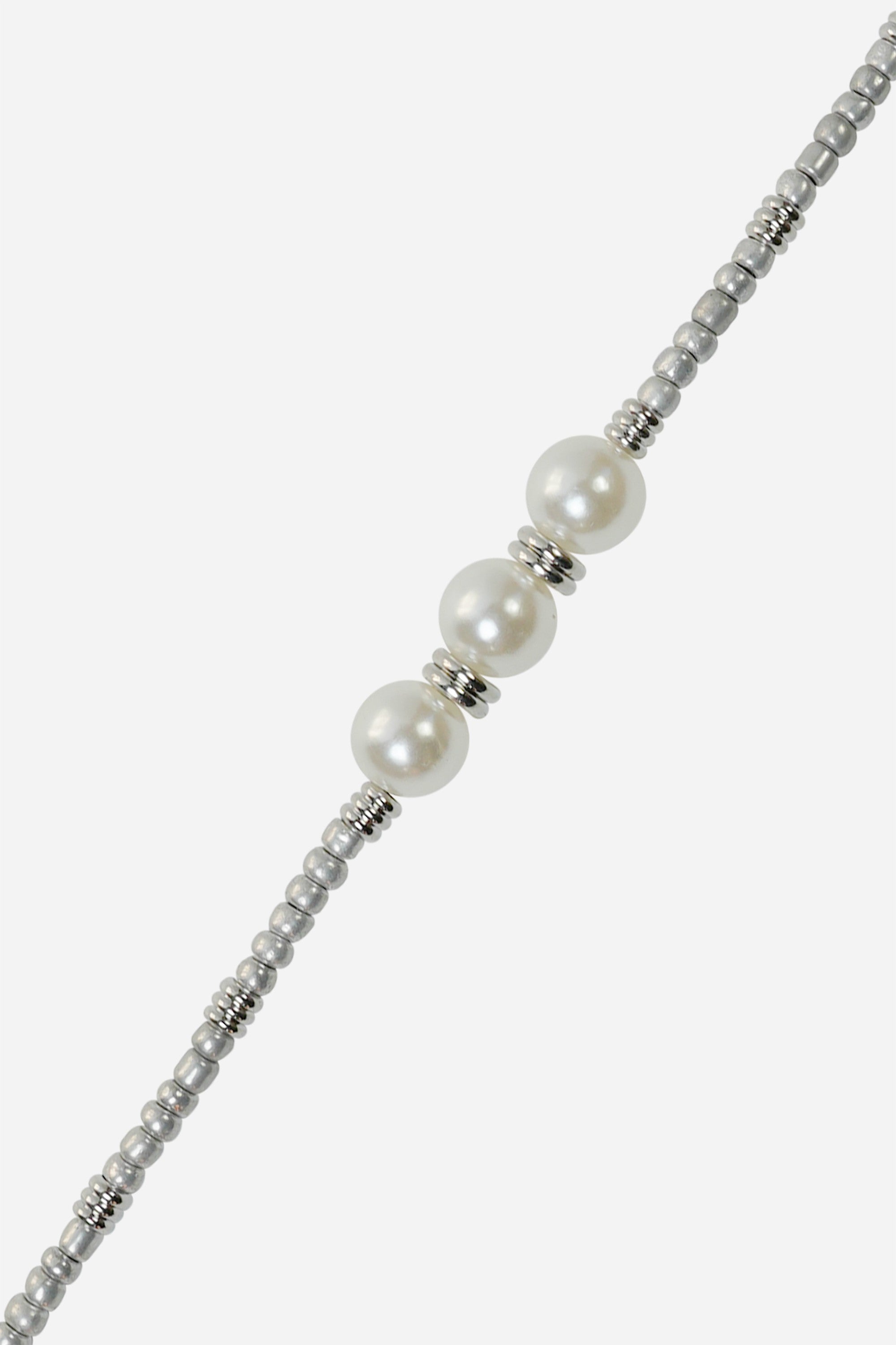 Chaine Longue Iris Argent 120 cm