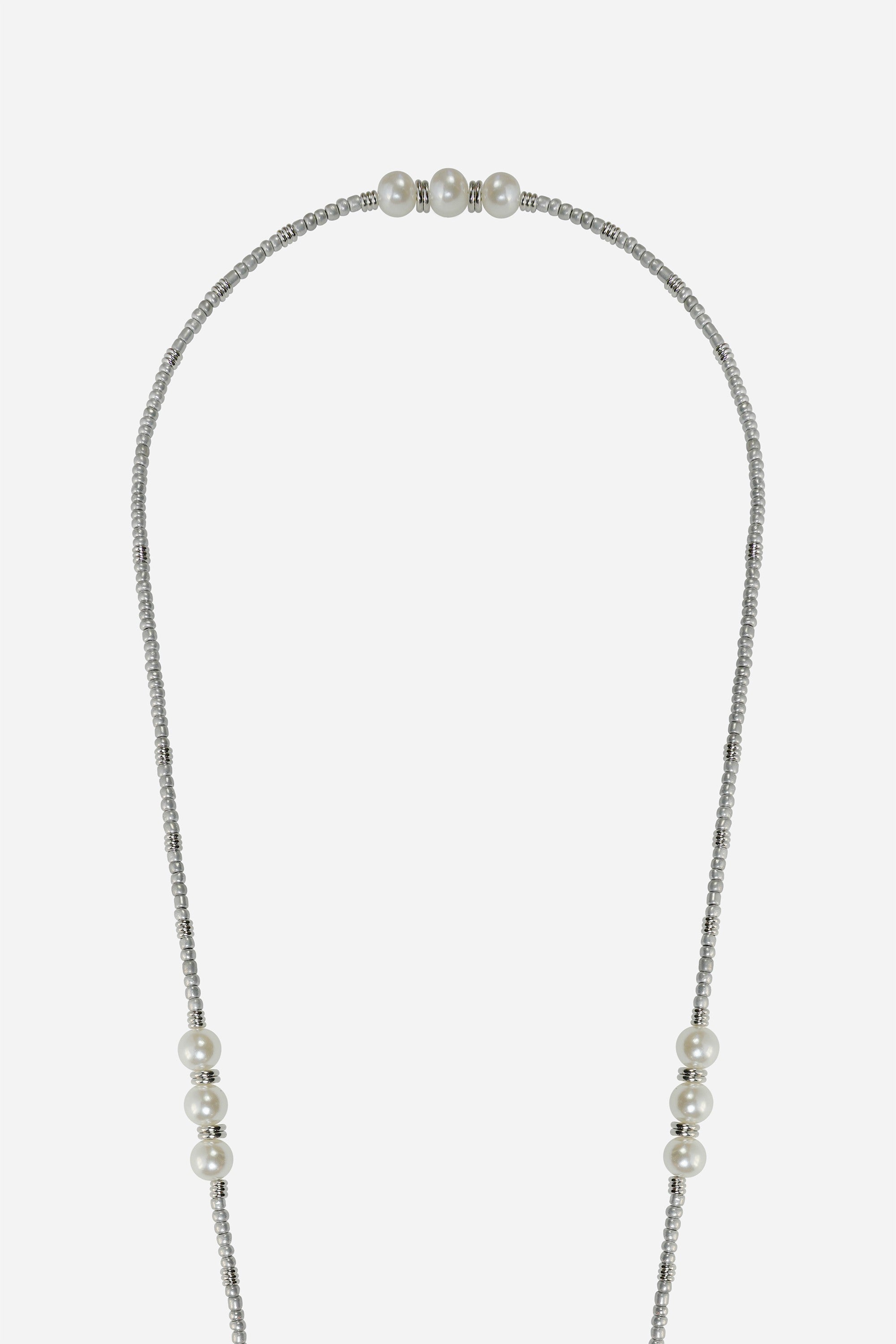 Chaine Longue Iris Argent 120 cm