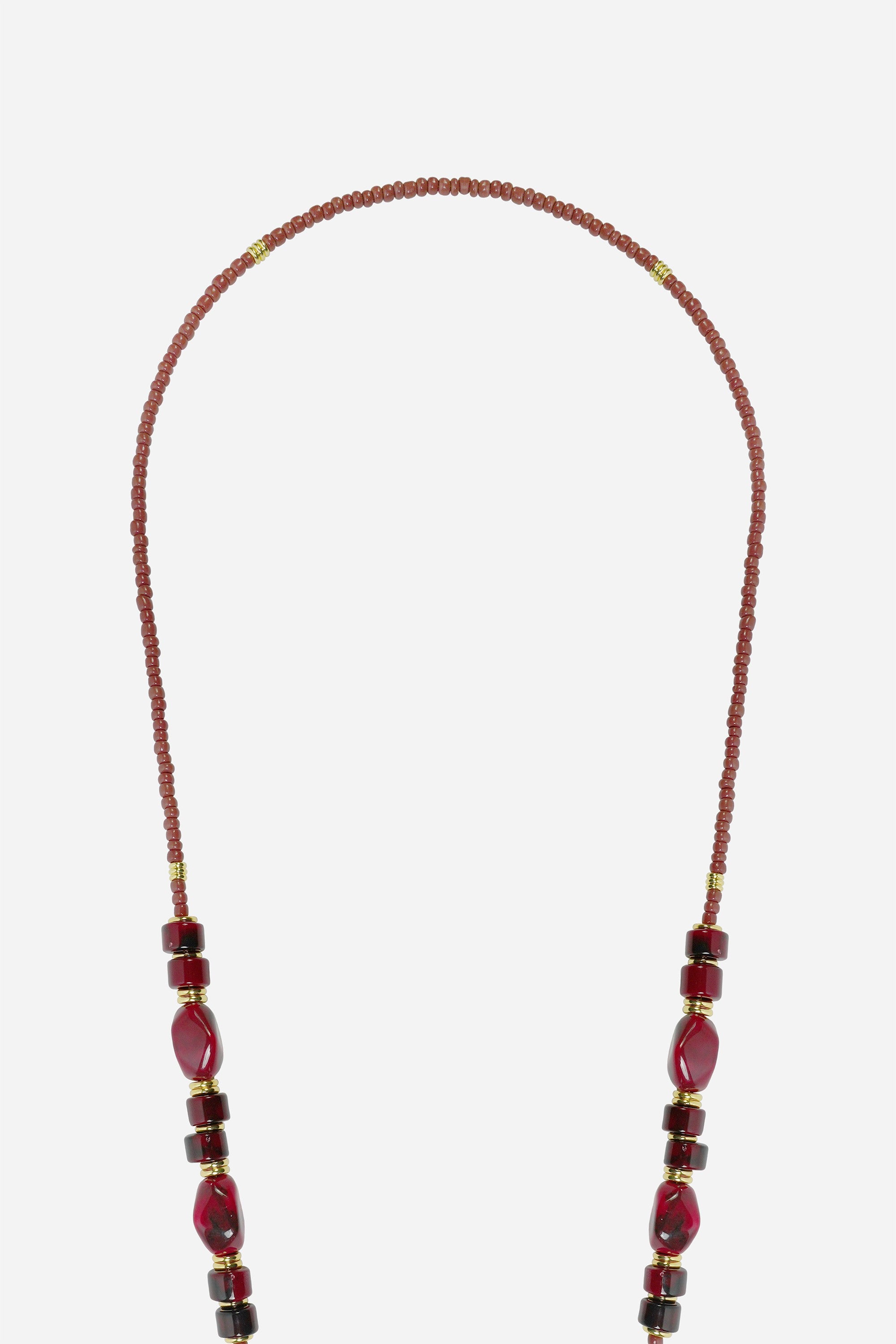 Chaine Longue Chiara Bordeaux 120 cm