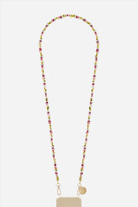 Chaine Longue Liviya Multi Rouge 120 cm