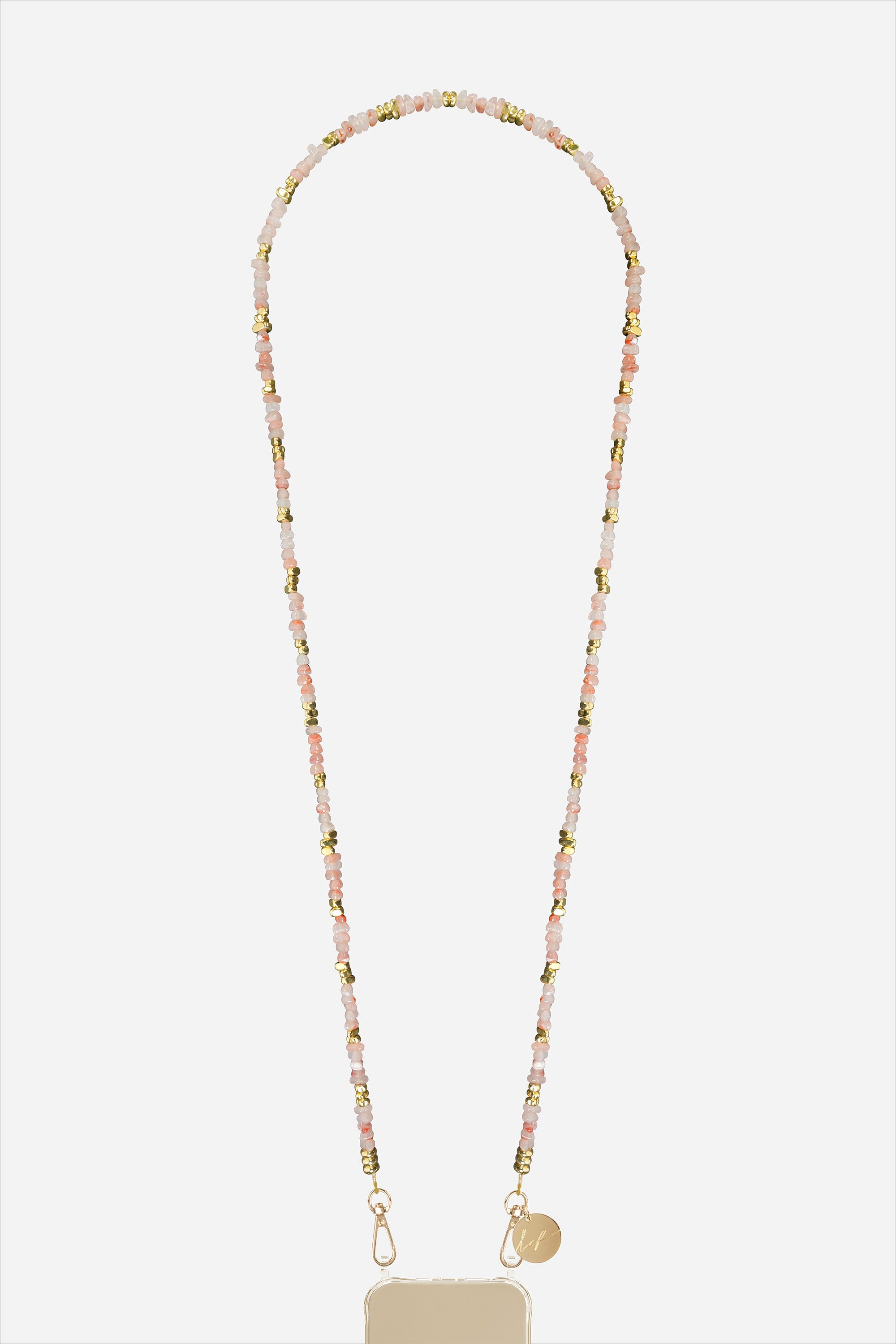 Chaine Longue Liviya Rose 120 cm