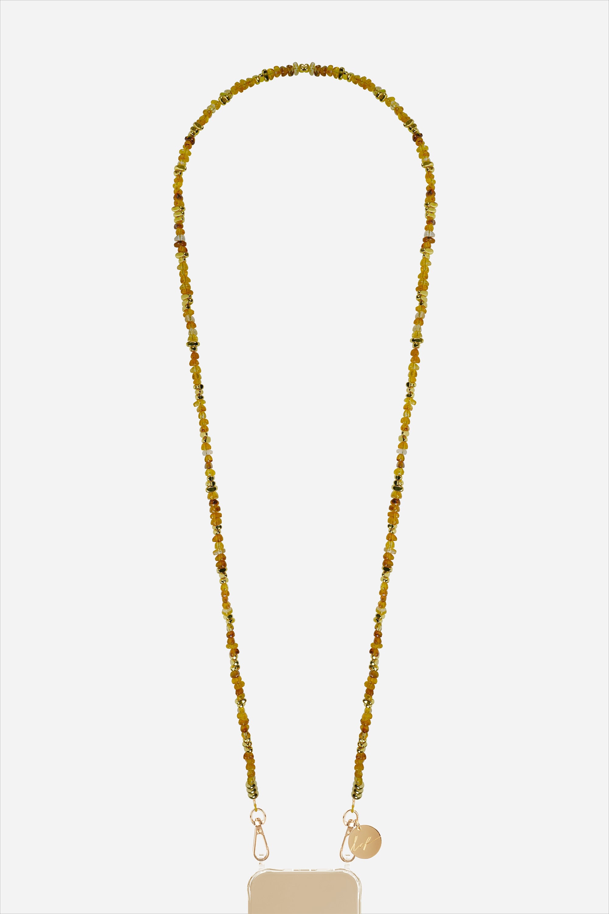 Chaine Longue Liviya Ambre 120 cm