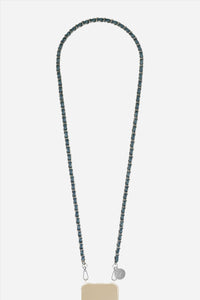 Chaine Longue Cali Bleu Dore 120 cm