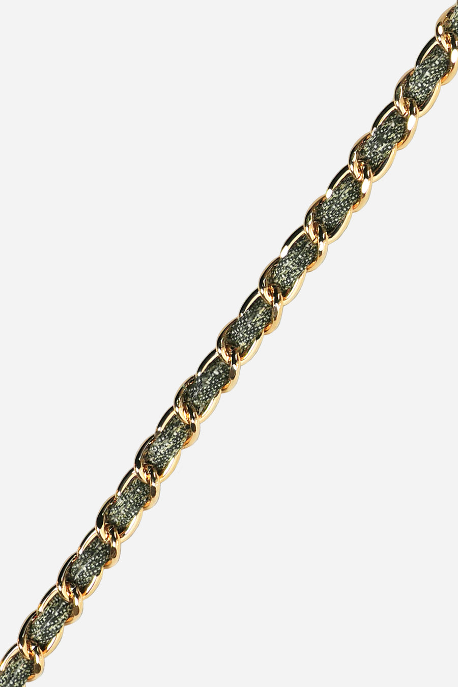 Chaine Longue Cali Kaki Dore 120 cm - 2