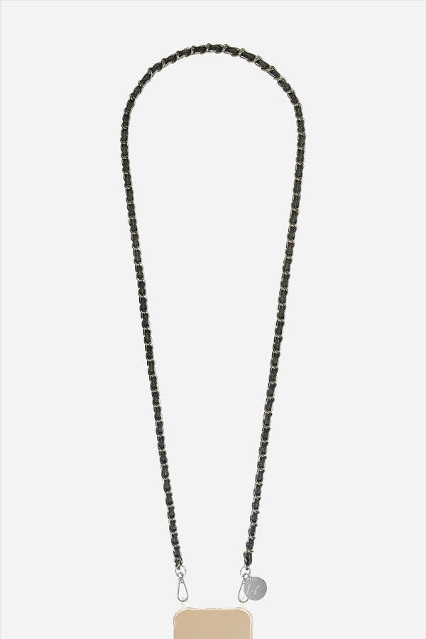 Chaine Longue Cali Noir 120 cm