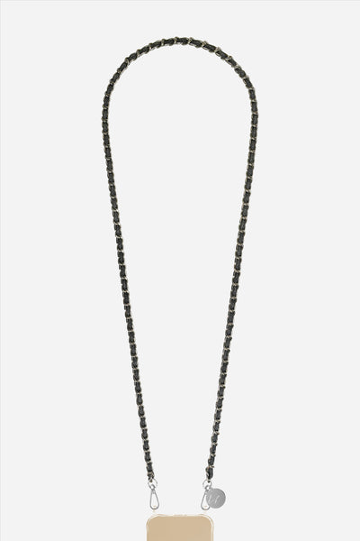 Chaine Longue Cali Noir 120 cm