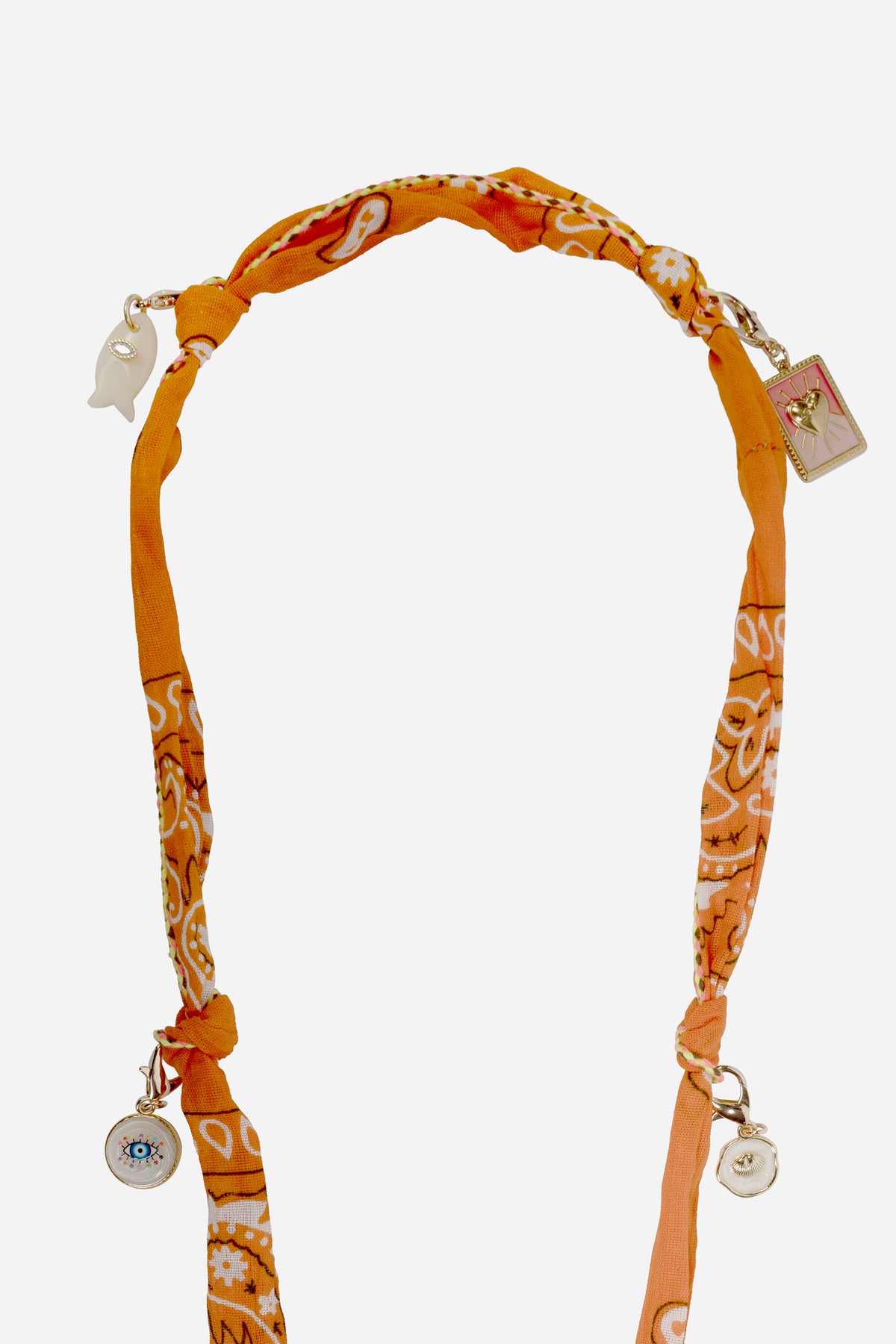 Chaine Longue Laia Orange 120 cm - 3