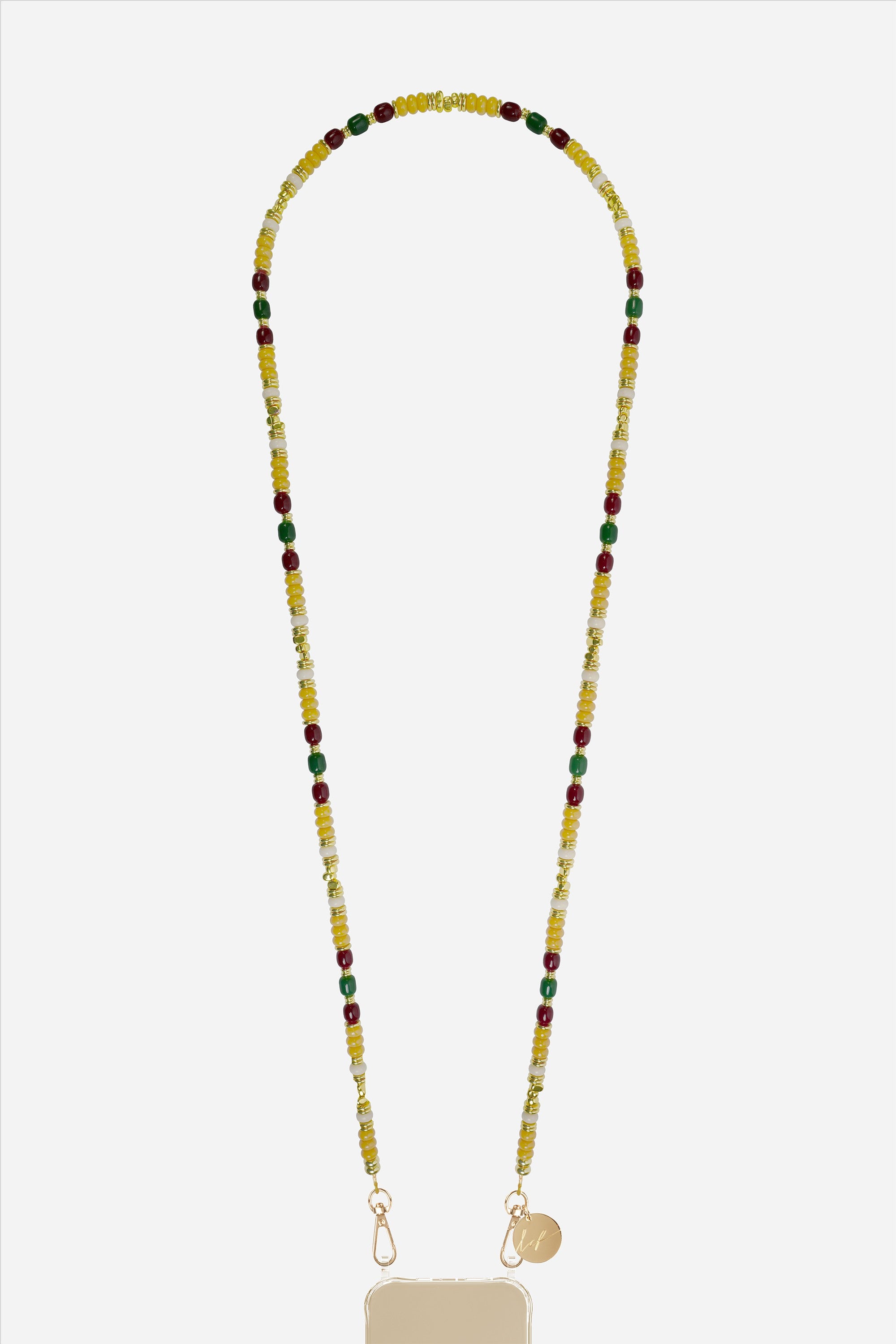 Chaine Longue Fiona Beige 120 cm