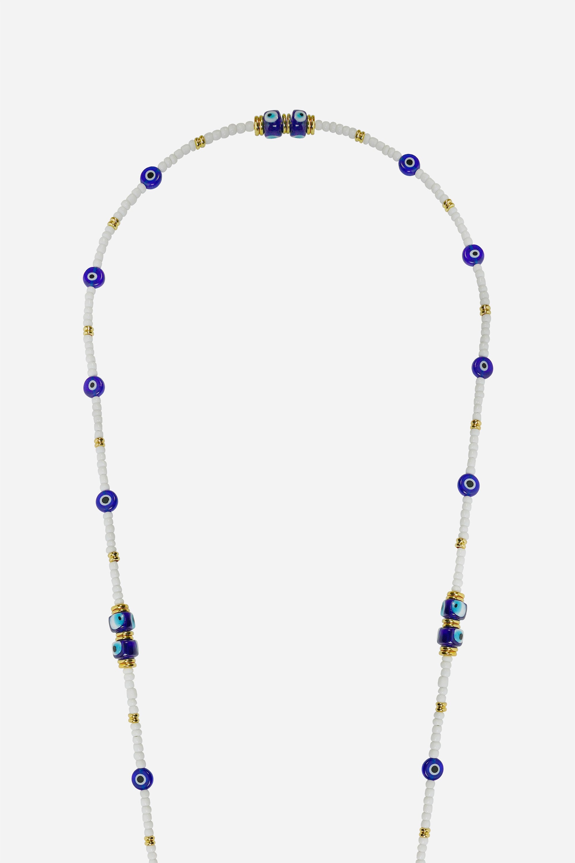 Chaine Longue Lyra Blanc 120 cm