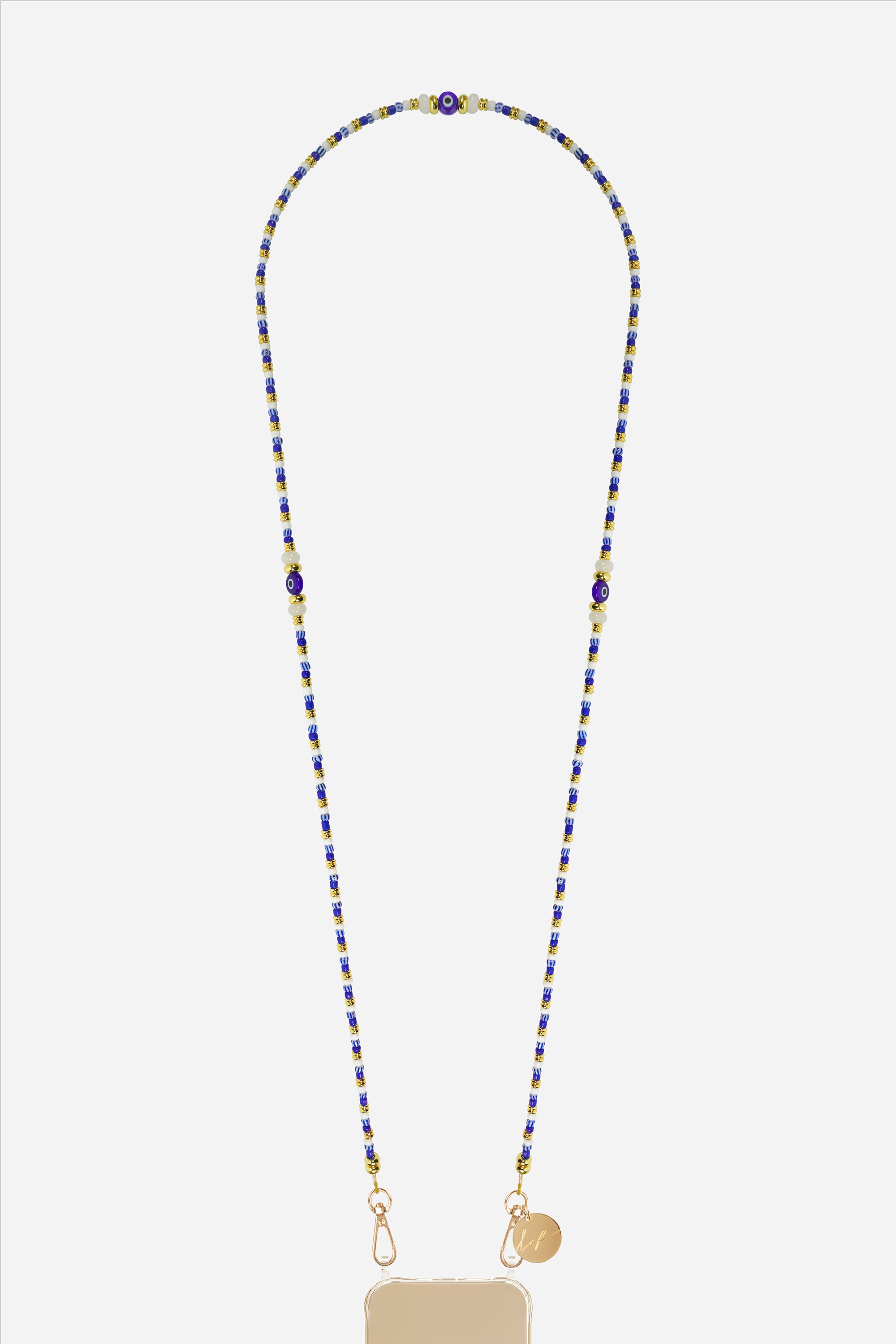 Chaine Longue Idra Bleu 120 cm