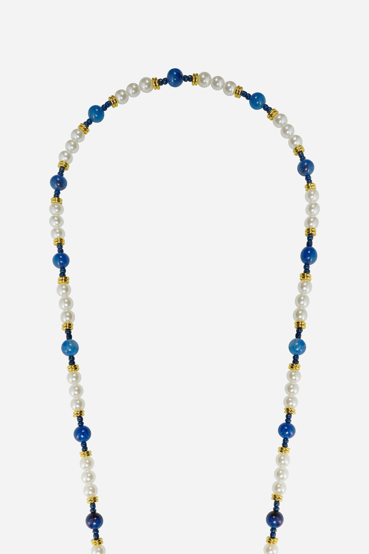 Chaine Longue Freida Bleu 120 cm - 3