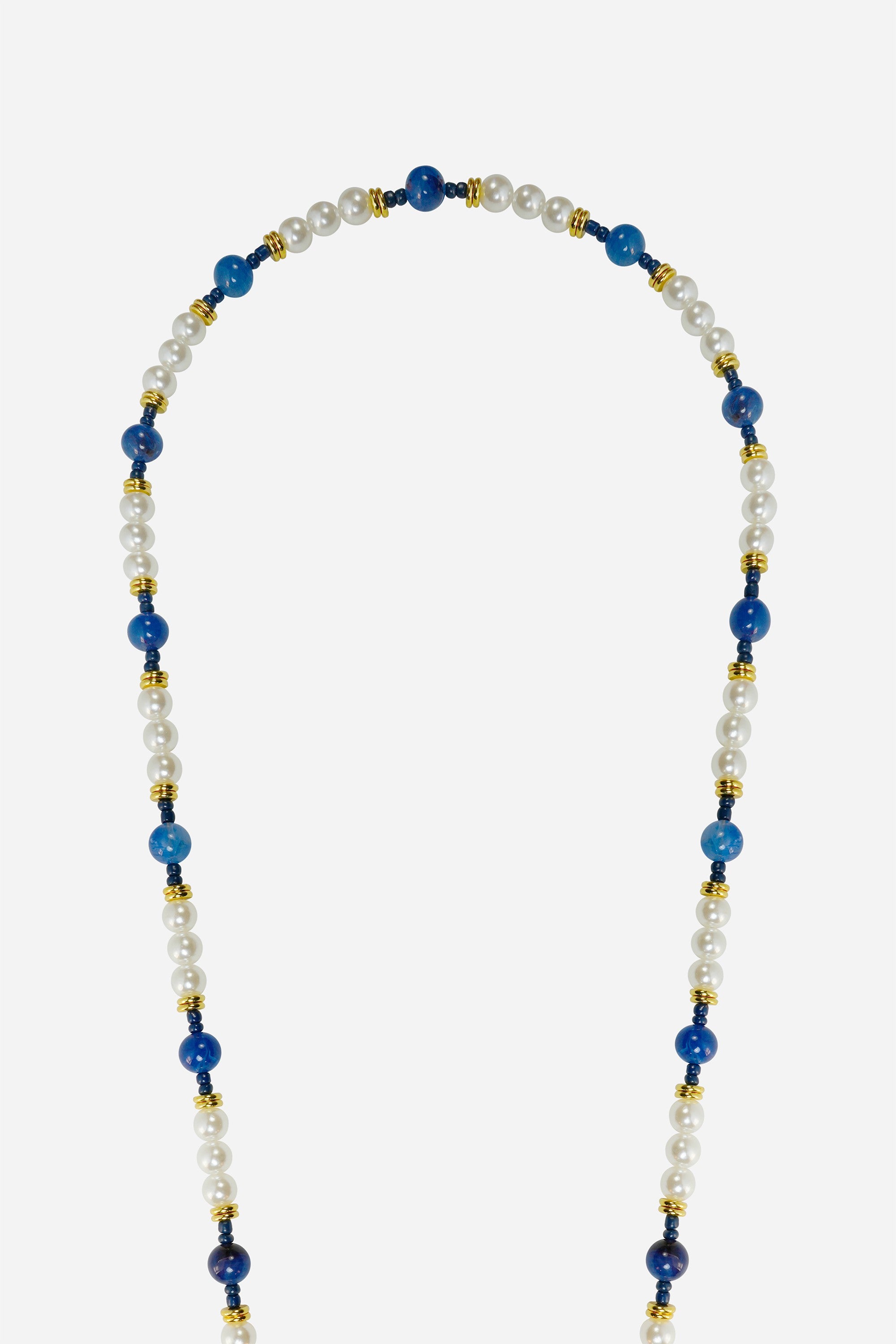 Chaine Longue Freida Bleu 120 cm