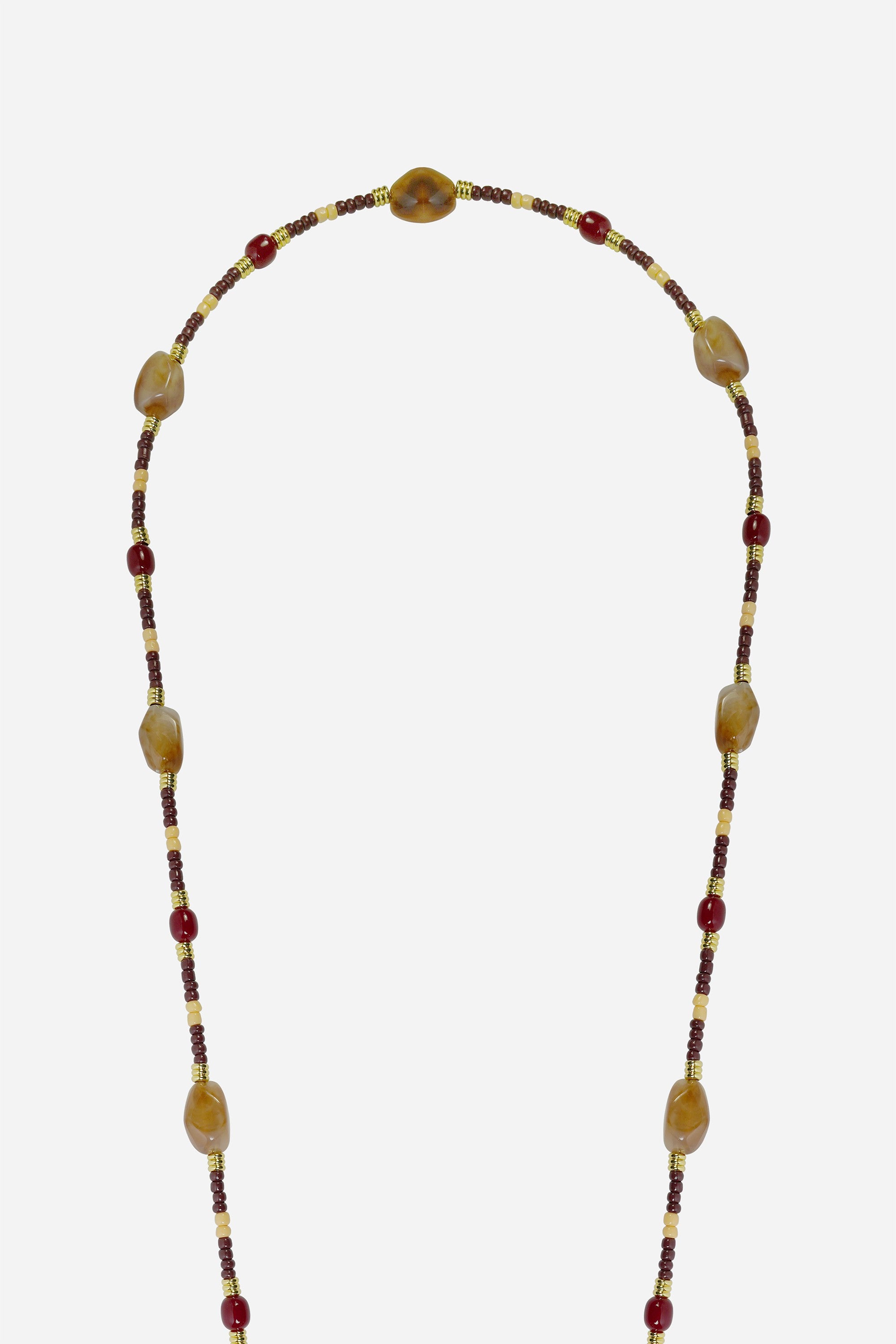 Chaine Longue Clea Marron 120 cm