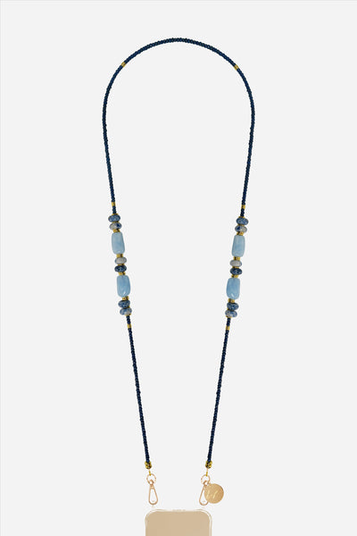 Chaine Longue Nessy Bleu 120 cm