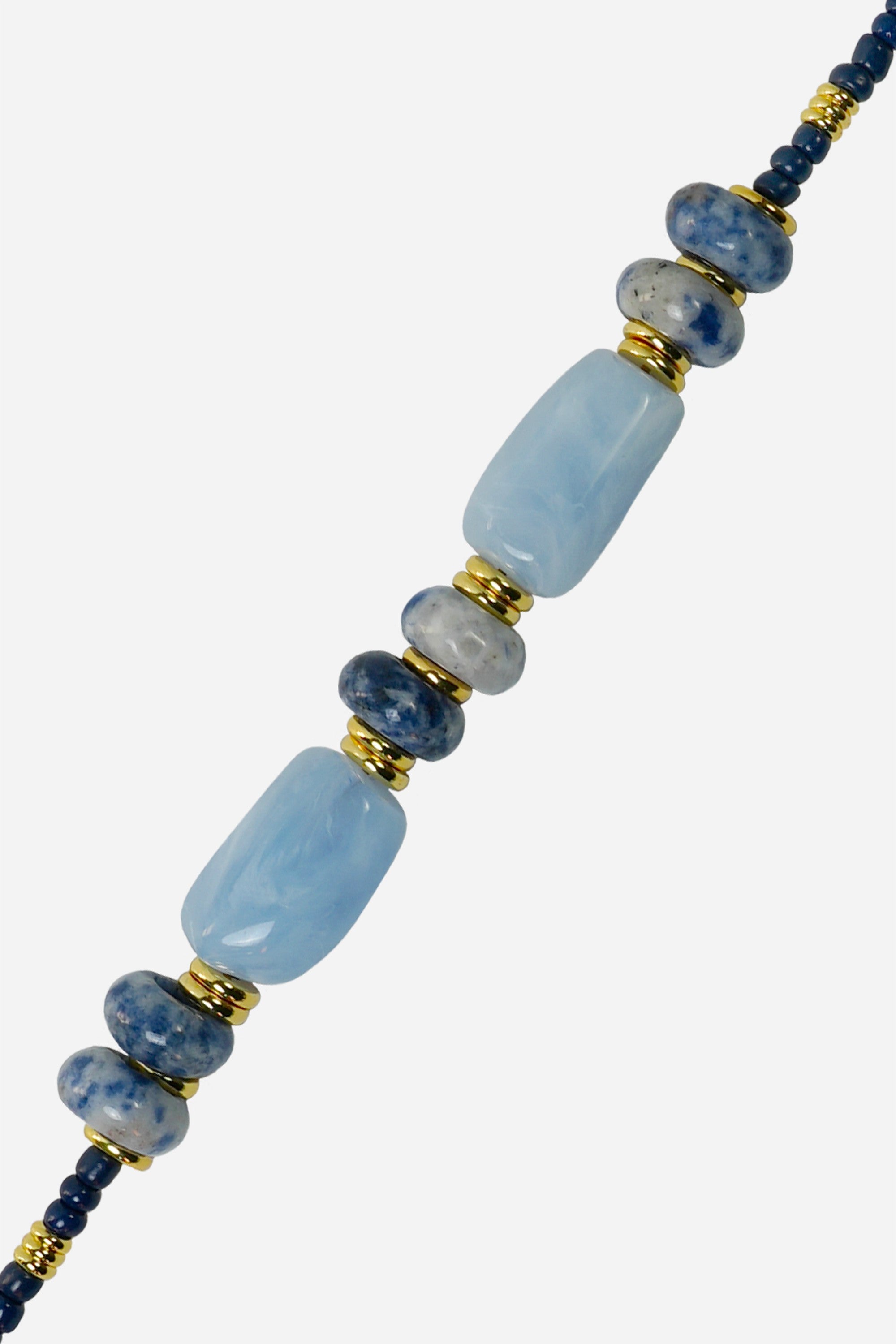 Chaine Longue Nessy Bleu 120 cm