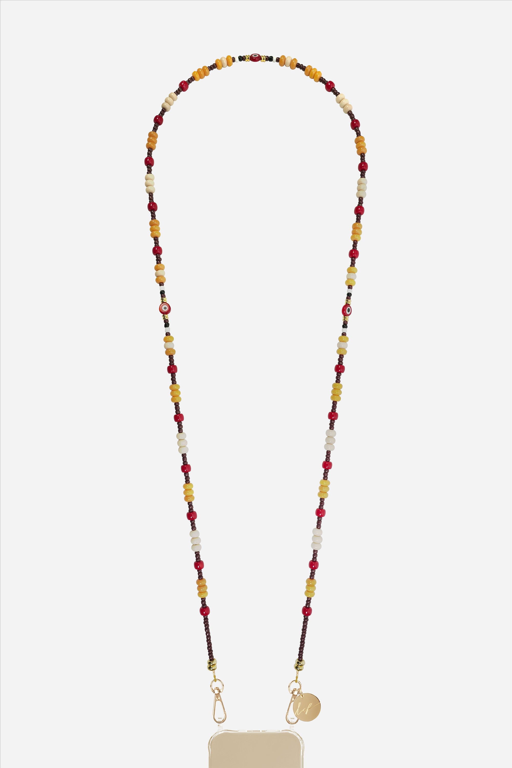 Chaine Longue Sylvia Marron 120 cm