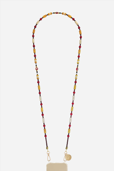 Chaine Longue Sylvia Marron 120 cm