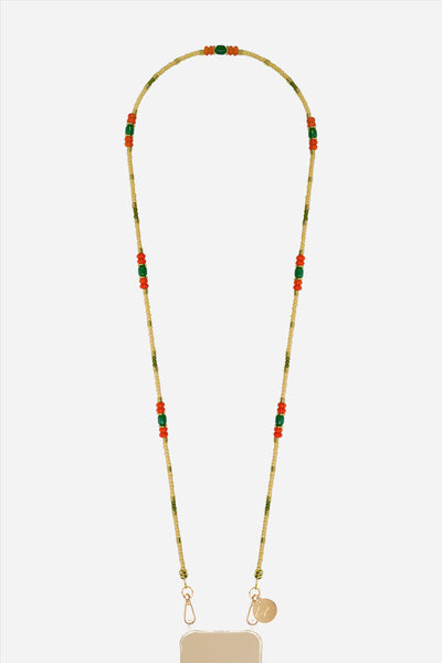 Chaine Longue Marianne Orange 120 cm