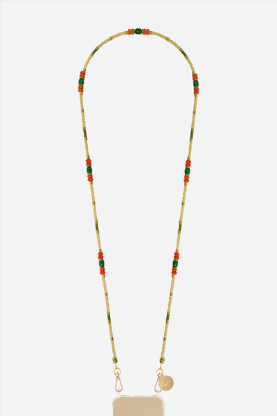 Chaine Longue Marianne Orange 120 cm