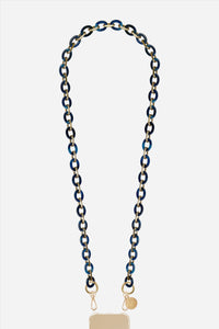 Chaine Longue Cassy Bleu 120 cm