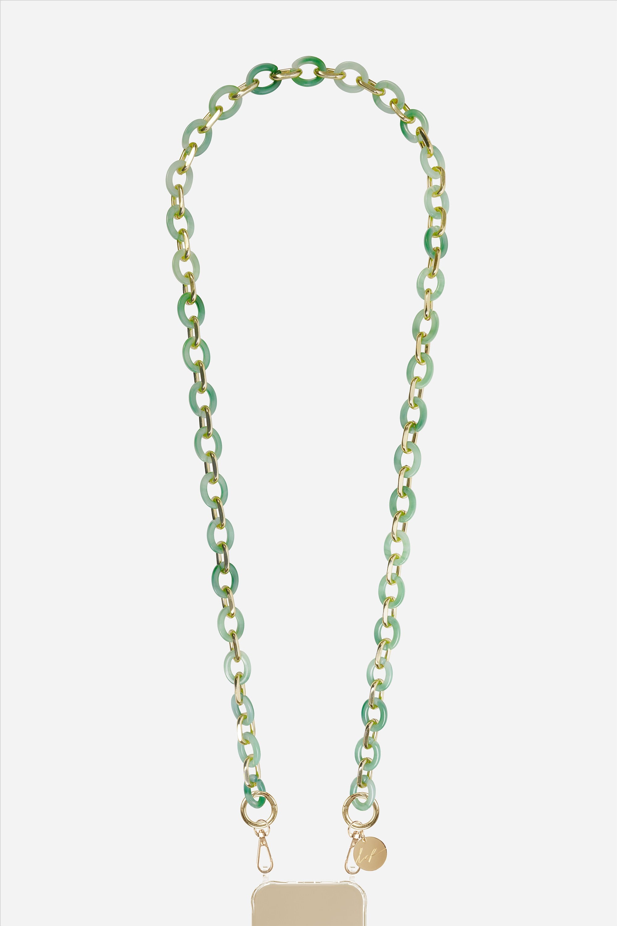 Chaine Longue Cassy Vert 120 cm