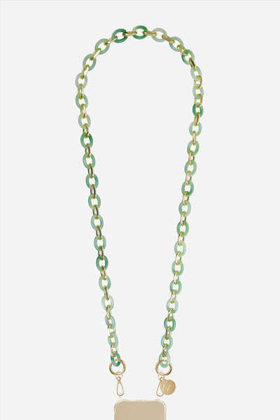 Chaine Longue Cassy Vert 120 cm