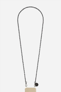 Chaine Longue Frankie Noir 120 cm