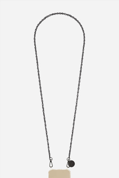 Chaine Longue Frankie Noir 120 cm