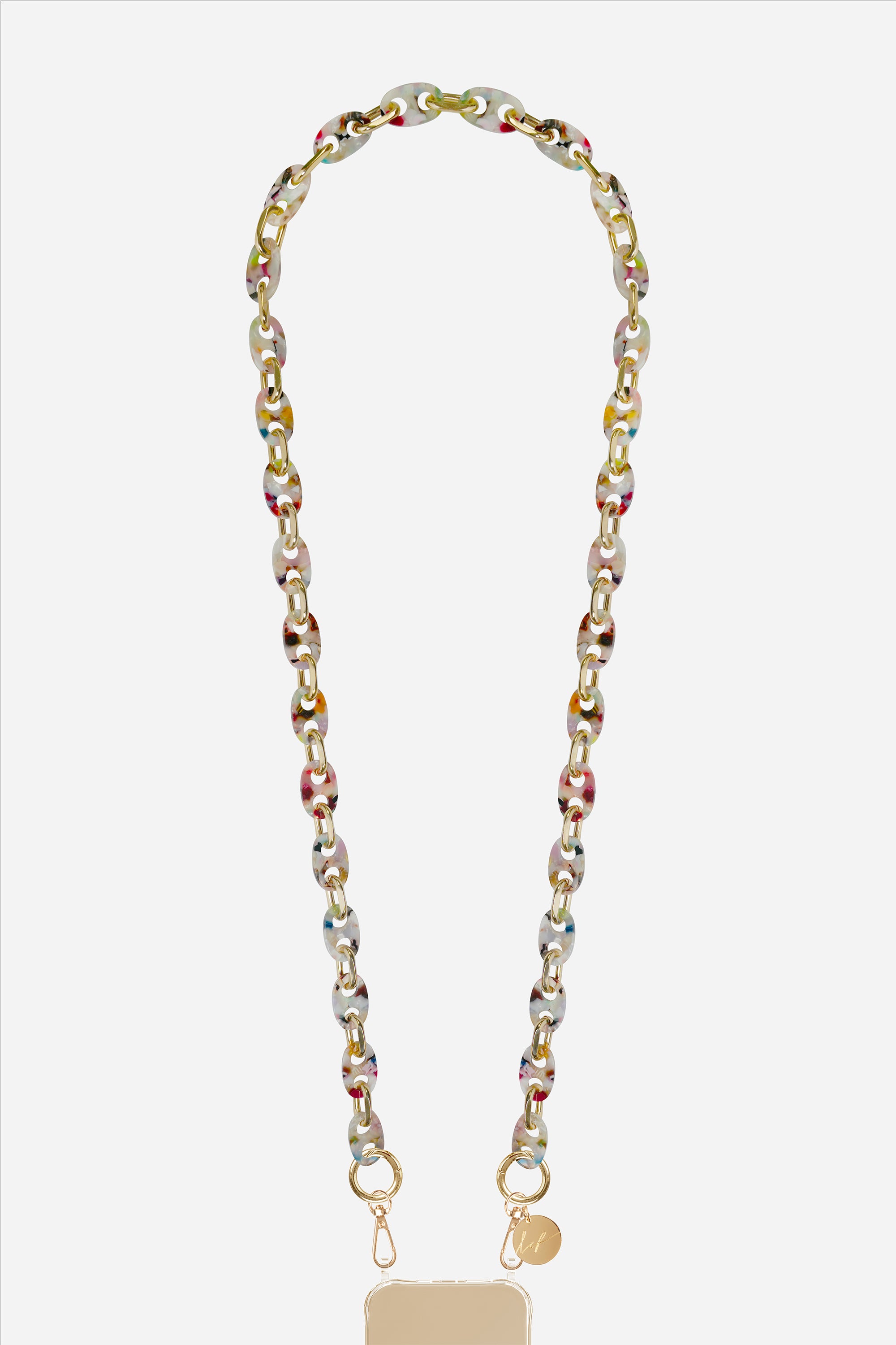 Long Necklace Becky Tortoiseshell Multi 120 cm