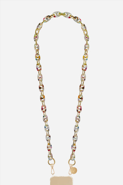 Long Necklace Becky Tortoiseshell Multi 120 cm
