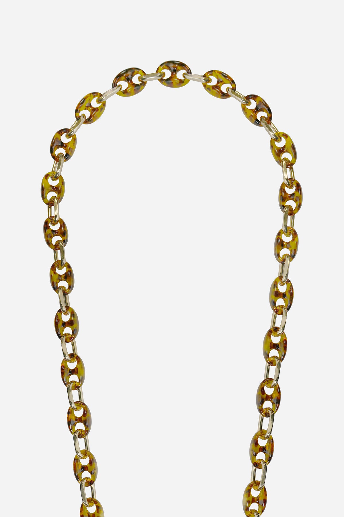 Chaine Longue Becky Ecaille Marron 120 cm - 3