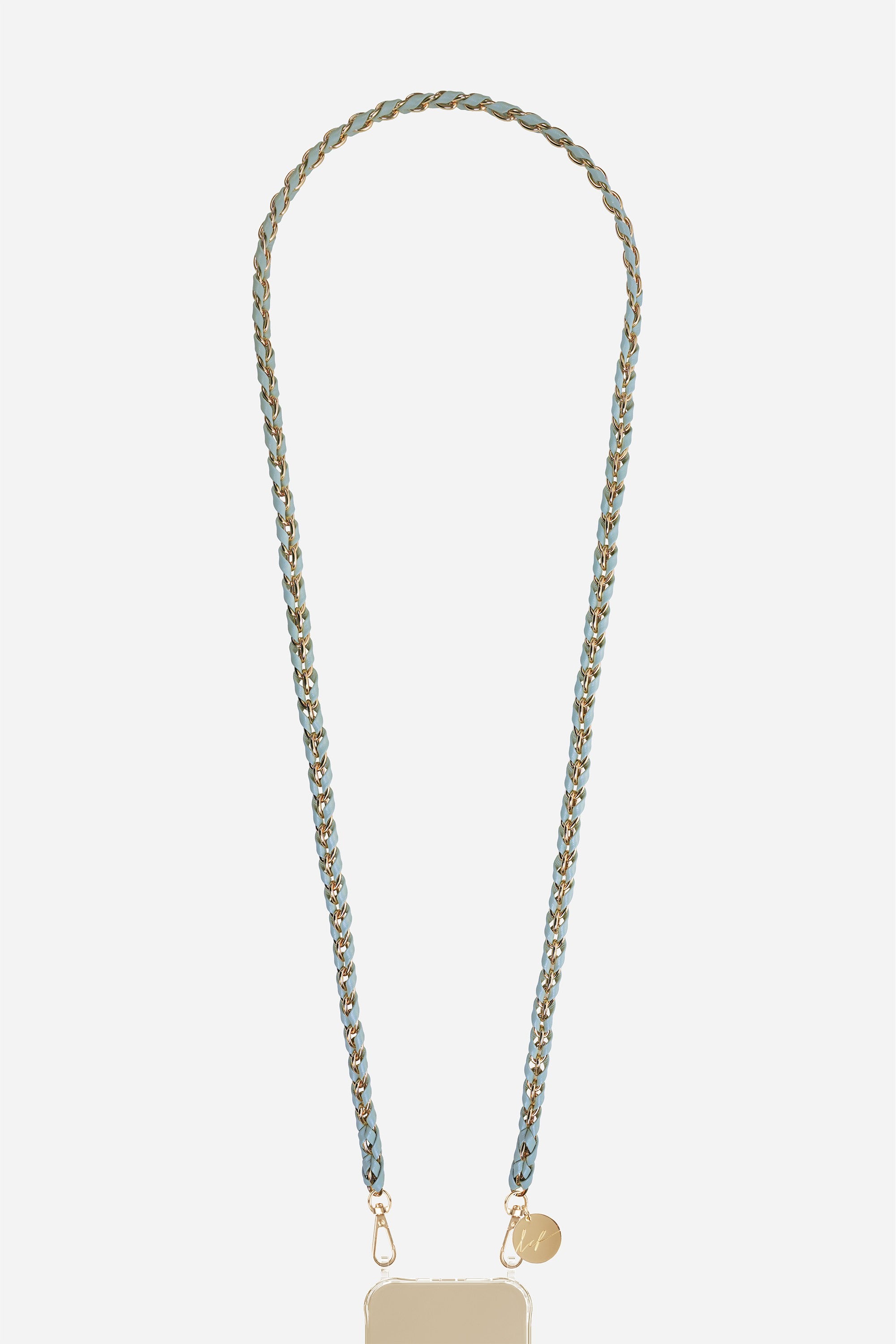 Chaine Longue Lou Bleu 120 cm