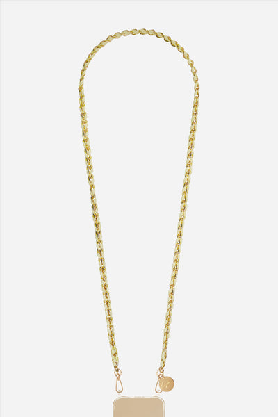 Chaine Longue Lou Jaune 120 cm