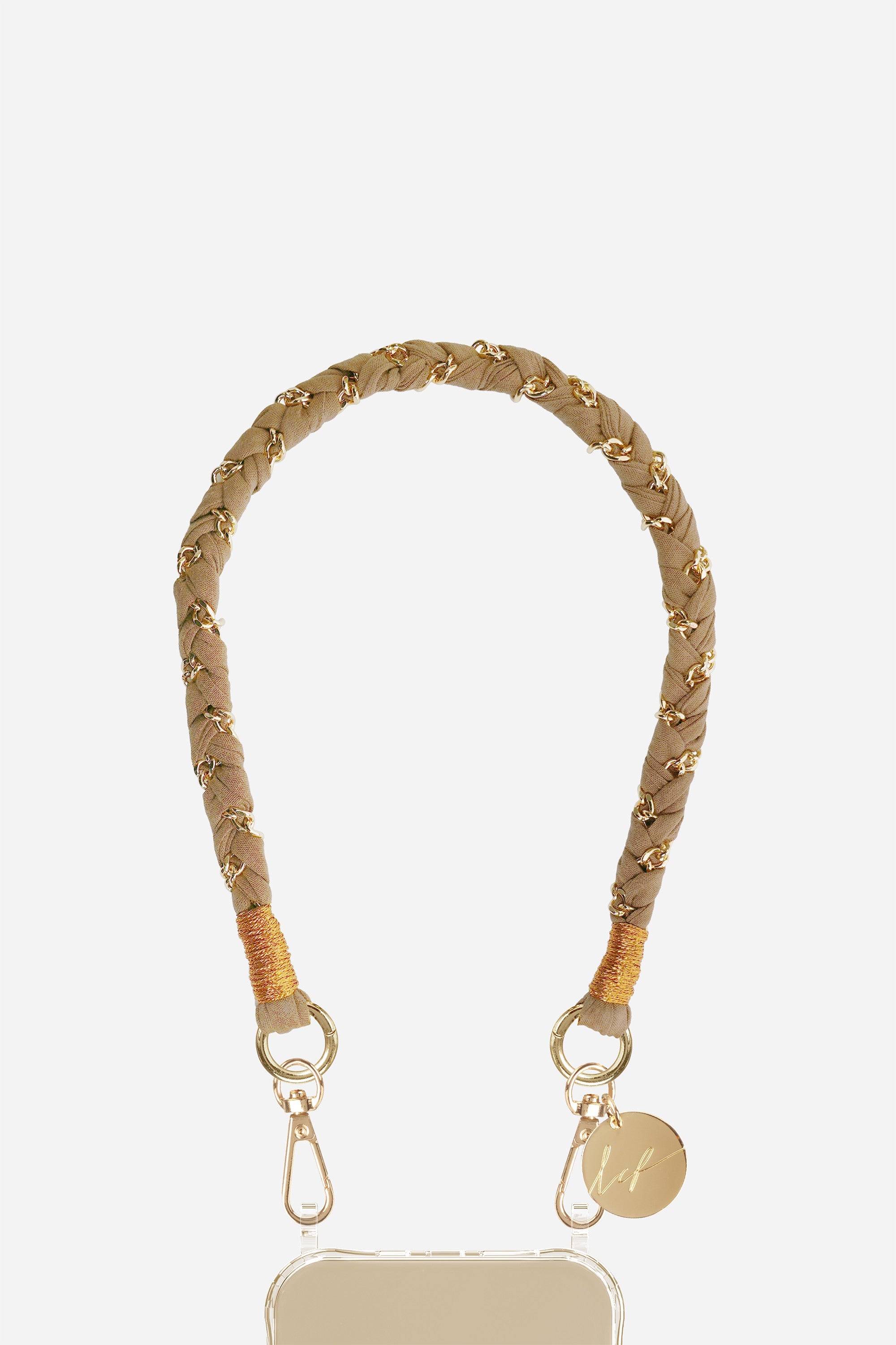 Chaine Courte Doha Marron 40 cm