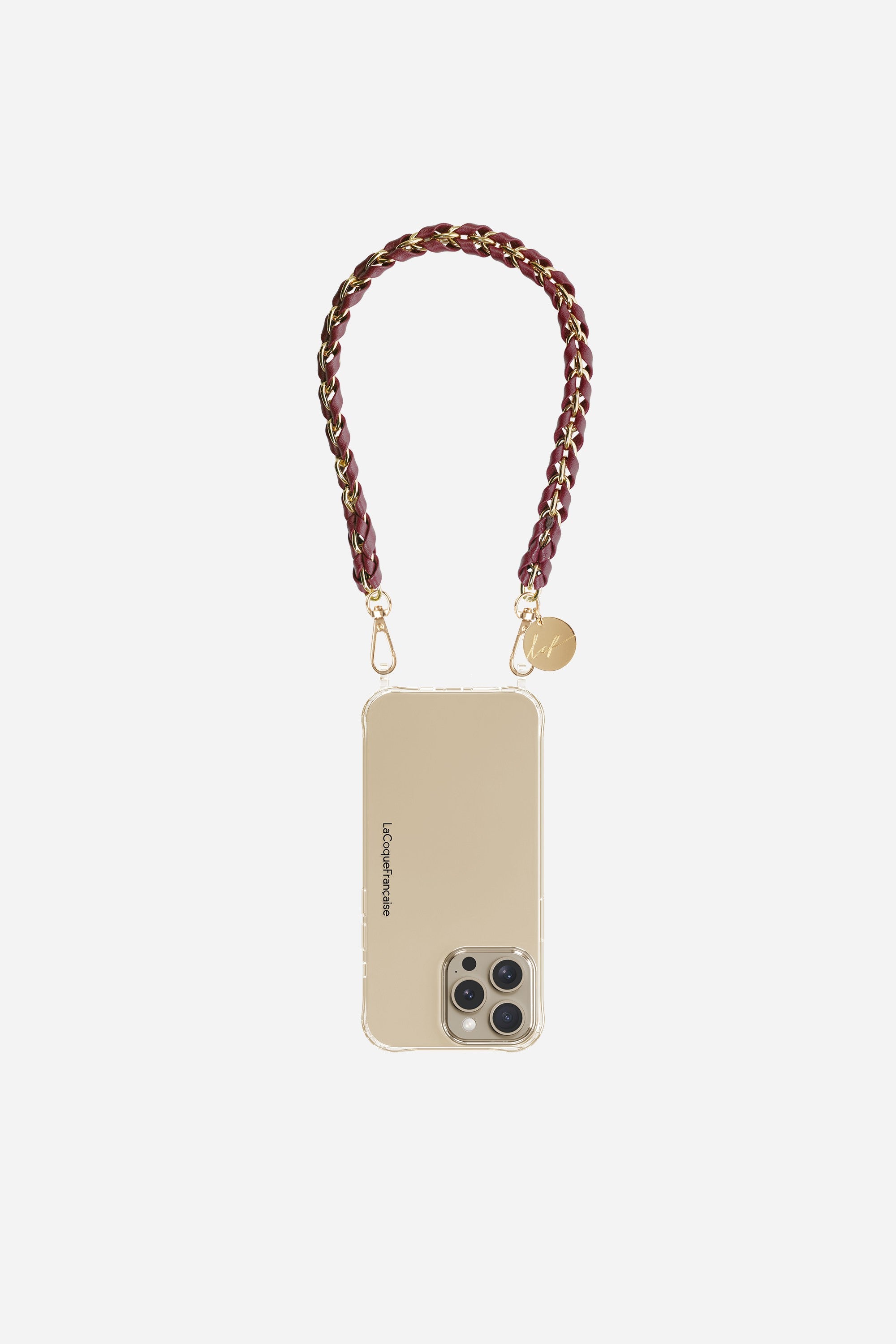 Chaine Courte Lou Bordeaux 40 cm