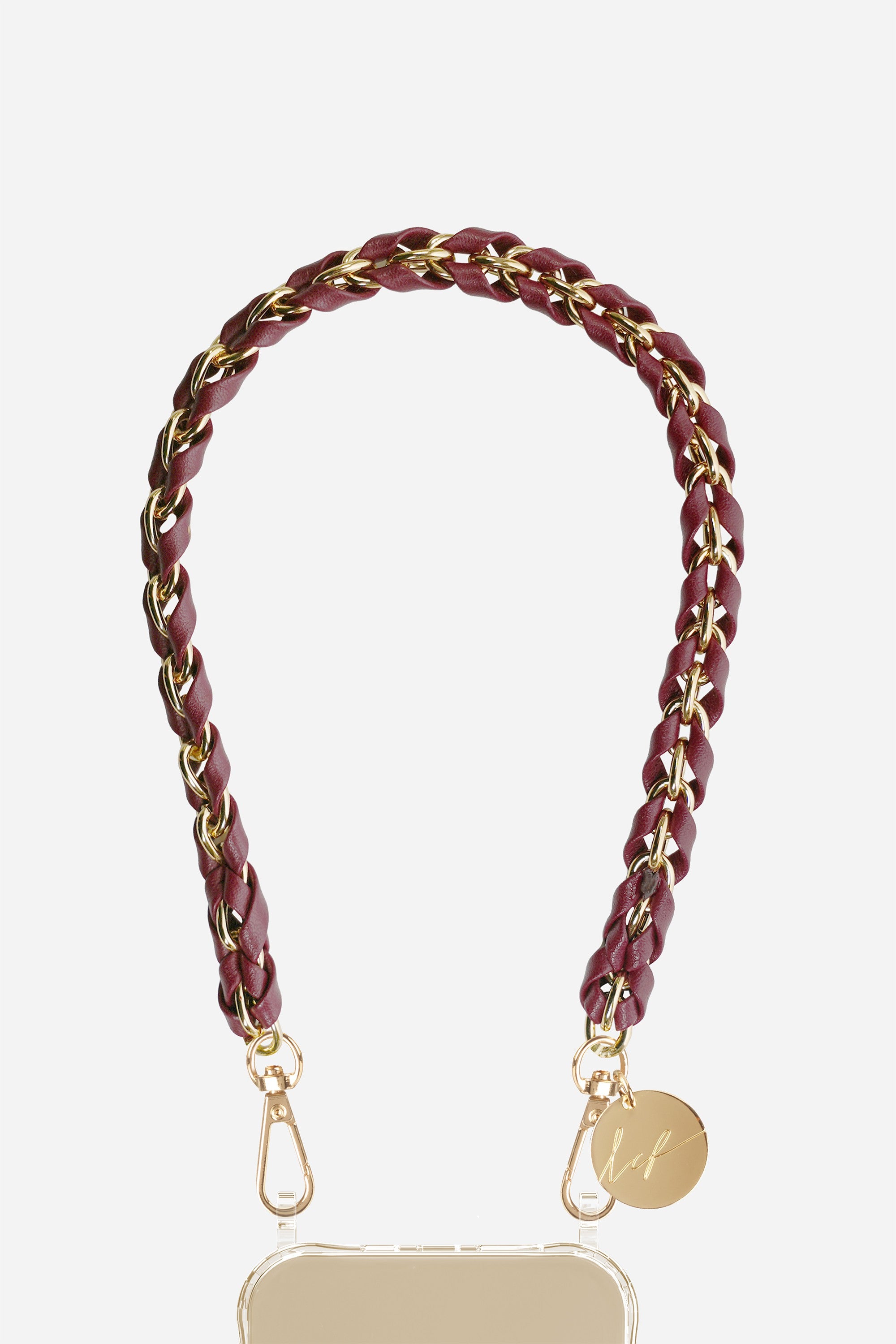 Chaine Courte Lou Bordeaux 40 cm